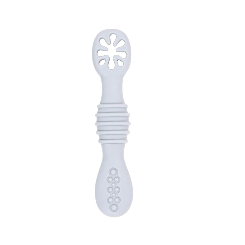 2PCS Baby Silicone Training Spoons | Kids Feeding Set