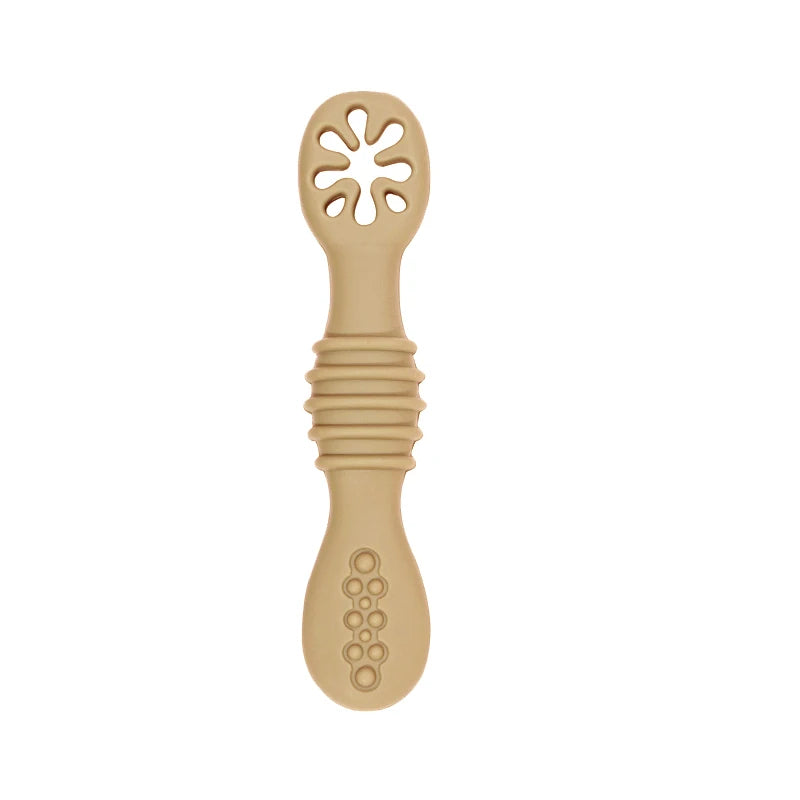 2PCS Baby Silicone Training Spoons | Kids Feeding Set