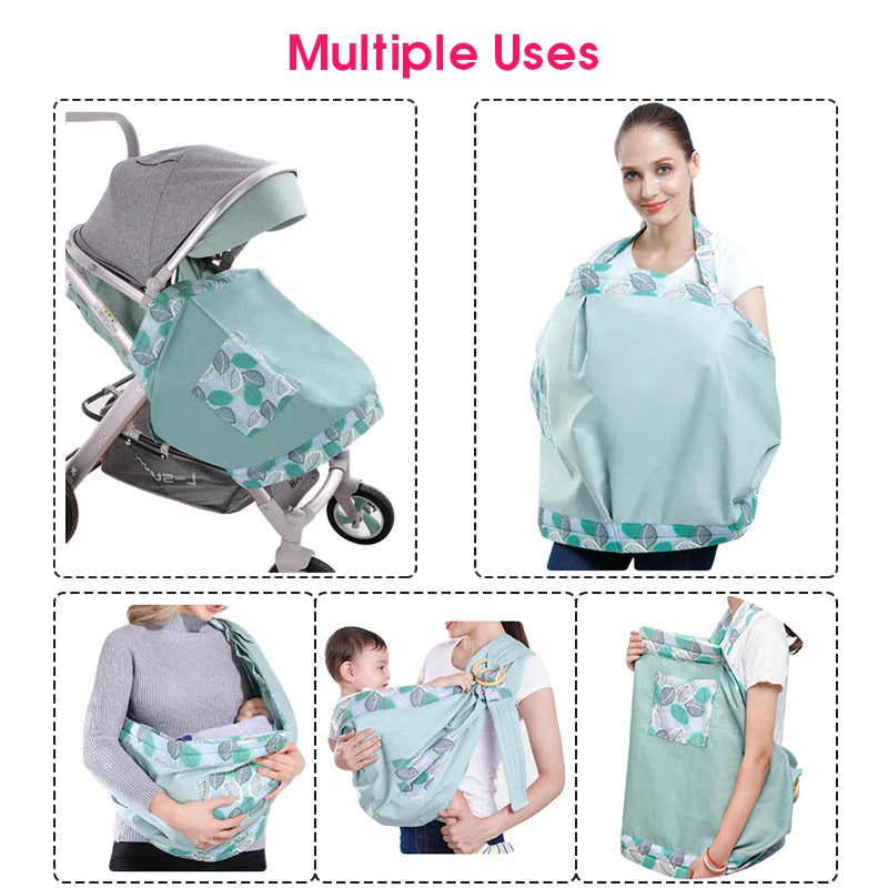 Baby Sling Wrap & Nursing Cover – Mesh, 0-36M, 130 Lbs