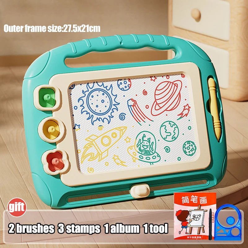 Magnetic Drawing Board Baby Puzzle Montessori Toy for Kids