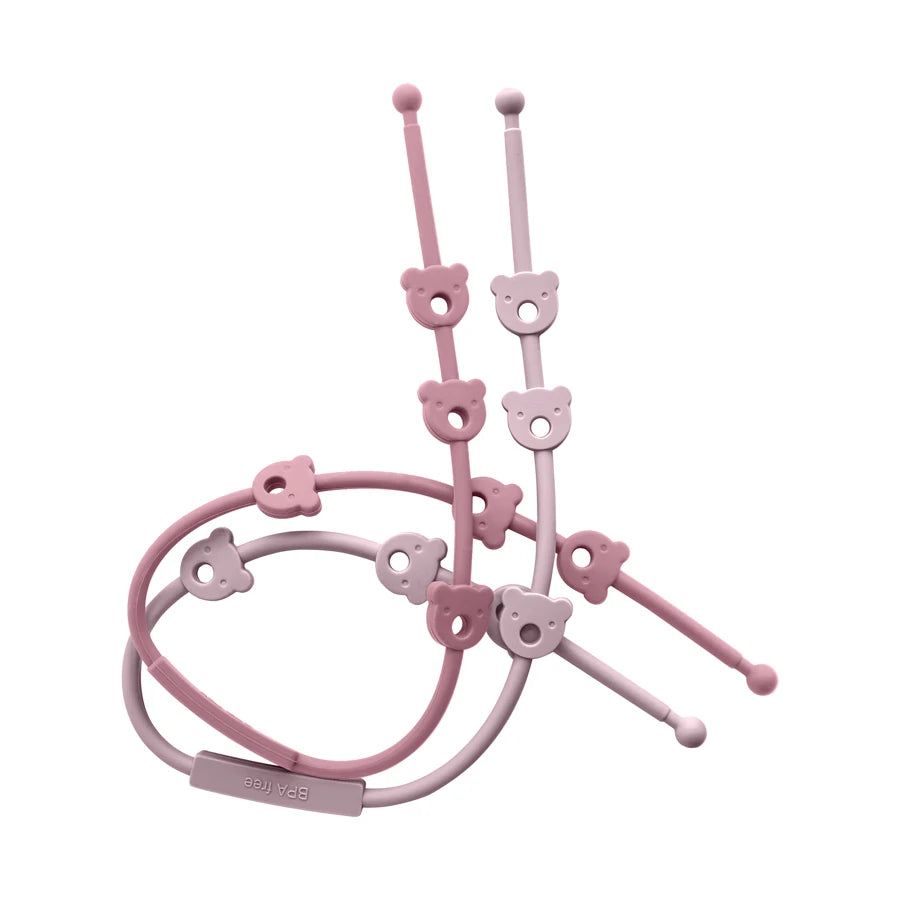 2PCS Baby Pacifier Clip | BPA-Free Silicone Teether Chain