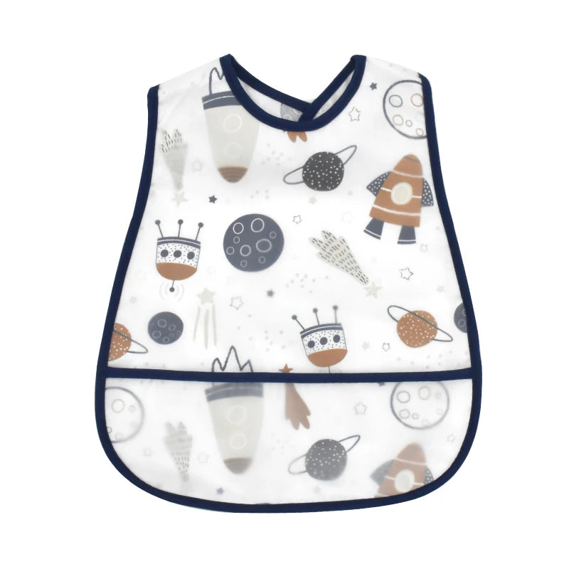 Cute Waterproof Baby Bib – Adjustable EVA Feeding Apron