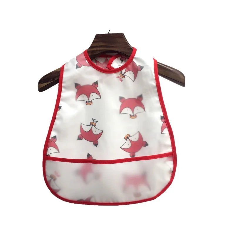Cute Waterproof Baby Bib – Adjustable EVA Feeding Apron