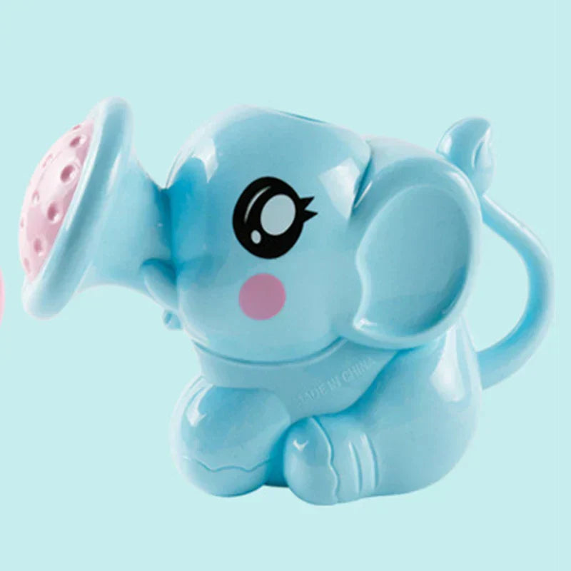 Elephant Shape Baby Bath Toy Water Spray with Mesh Storage