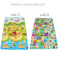 Double-Sided Baby Play Mat Animals Kids Educational Rug