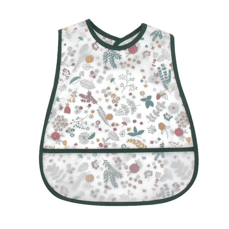 Cute Waterproof Baby Bib – Adjustable EVA Feeding Apron