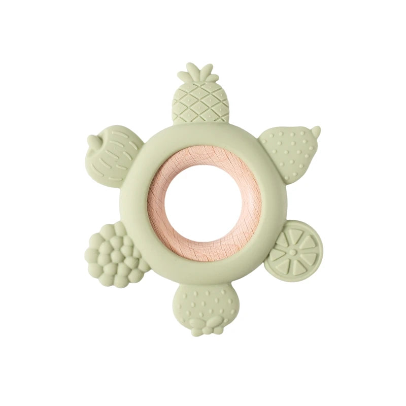 Silicone Teether, Food-Grade Baby Toy, Animal Soother