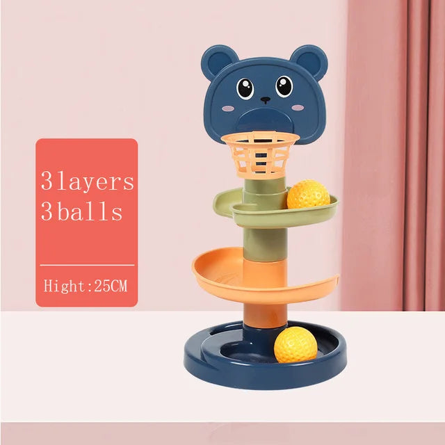 Rolling Ball Toy for Baby Development & Stacking