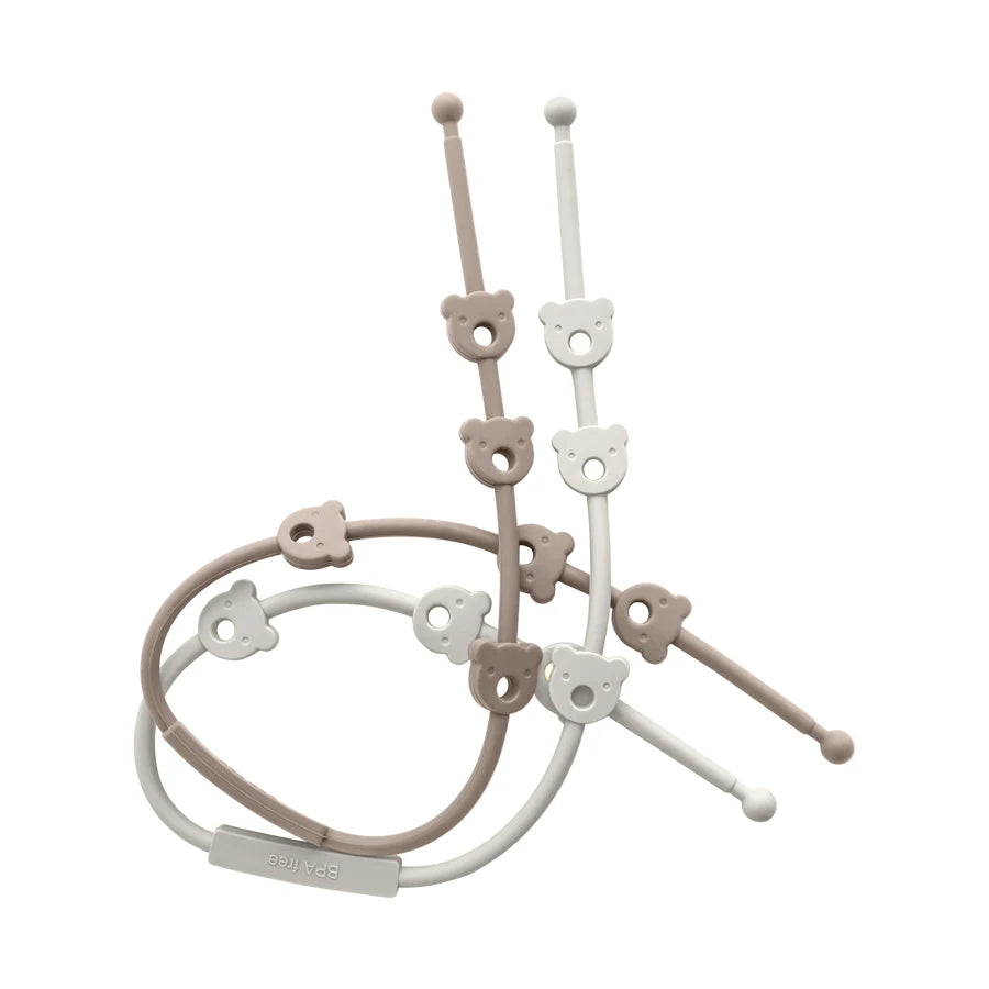 2PCS Baby Pacifier Clip | BPA-Free Silicone Teether Chain