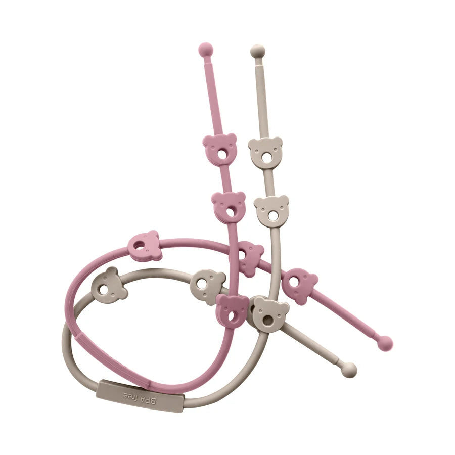 2PCS Baby Pacifier Clip | BPA-Free Silicone Teether Chain