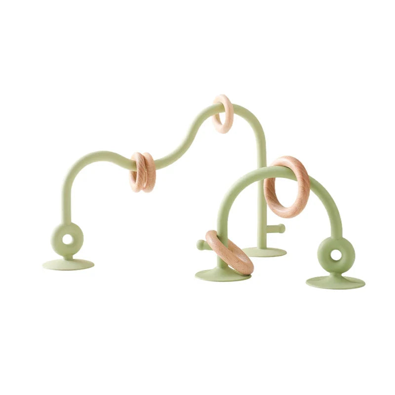 Montessori Baby Toy - Silicone Teether & Bead Maze Track