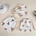 Cotton Baby Diaper Caddy Organizer – Nappy Bag Pouch