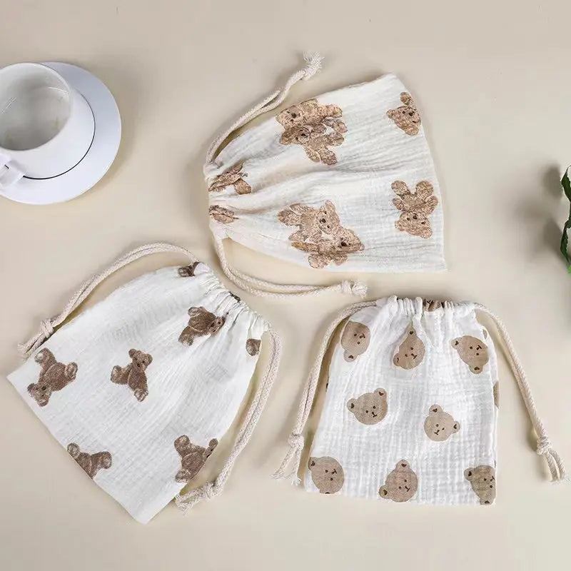 Cotton Baby Diaper Caddy Organizer – Nappy Bag Pouch