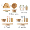 Baby Wooden Tableware Feeding Set