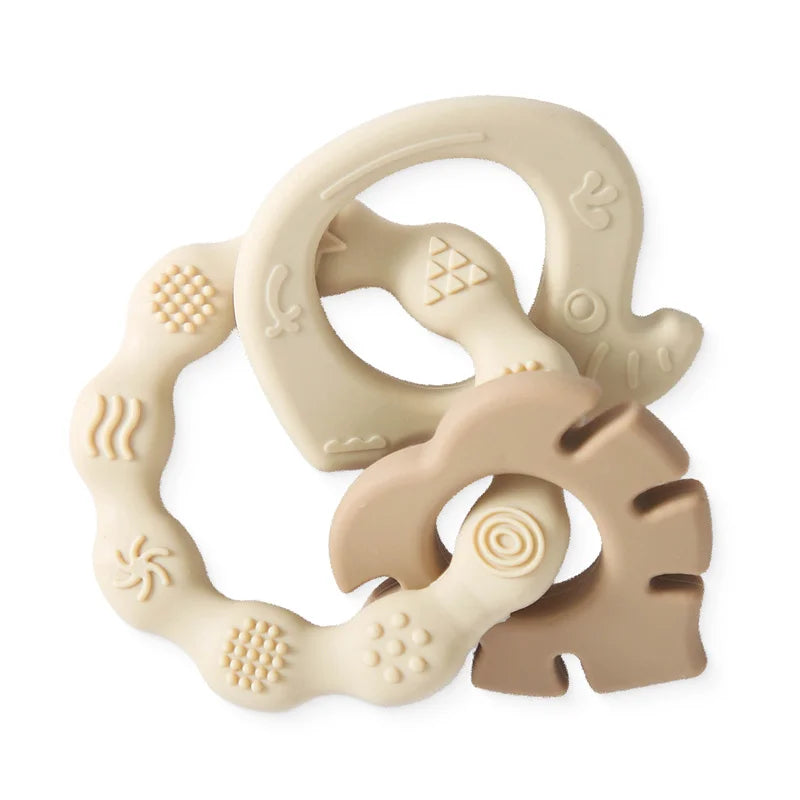 Baby Silicone Teether Ring BPA-Free | Cartoon Rattle Toy