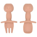 2PCS Baby Silicone Training Spoons | Kids Feeding Set