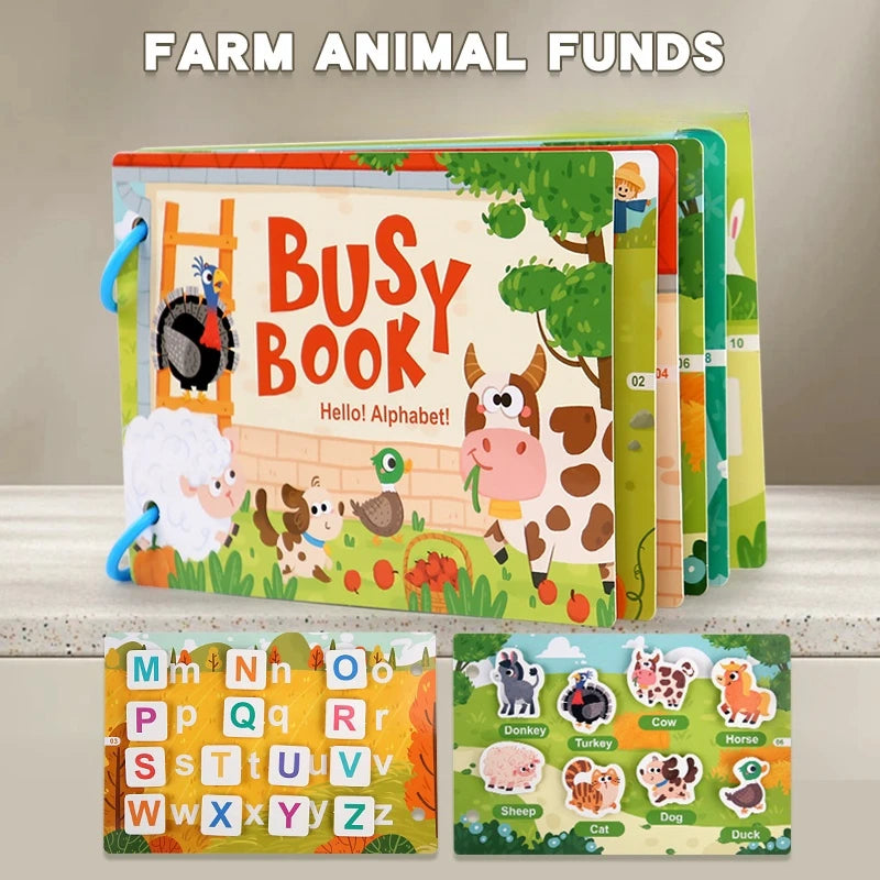 Montessori Quiet Book Toy – Early Learning for Toddlers