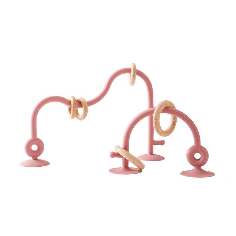 Montessori Baby Toy - Silicone Teether & Bead Maze Track