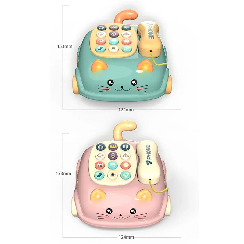 Montessori Baby Learning Toy: Piano, Lights, Music, Phone