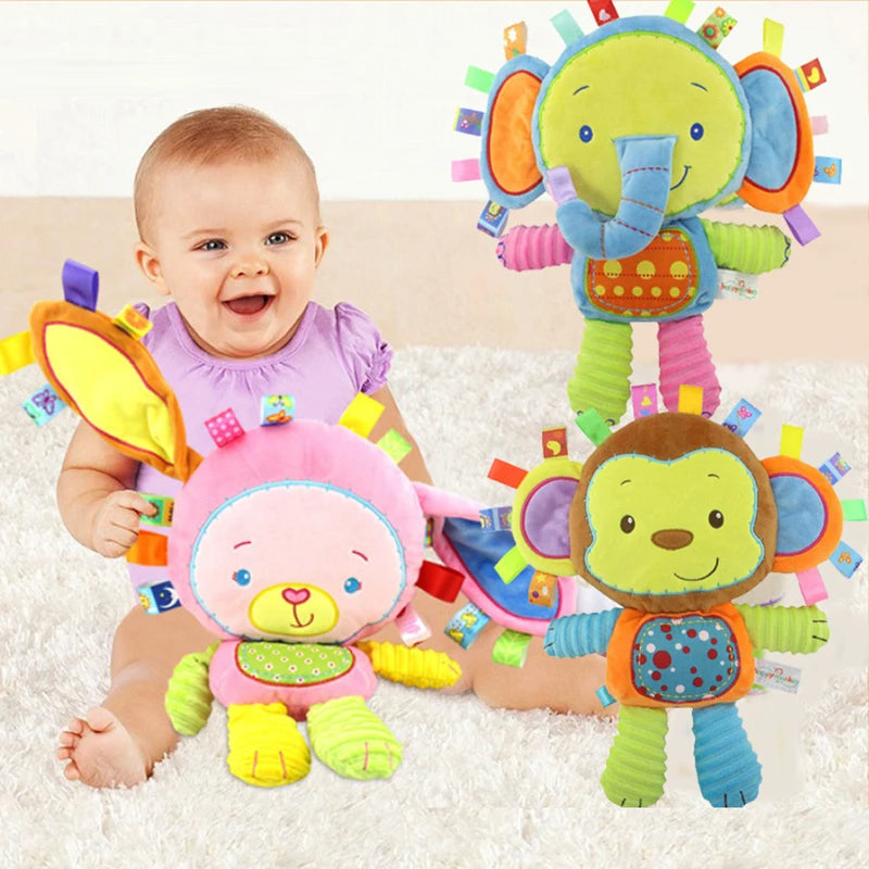 Plush Rattle Toy – Soft Sensory Gift for Babies