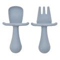 2PCS Baby Silicone Training Spoons | Kids Feeding Set