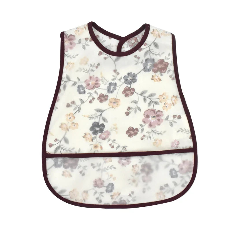Cute Waterproof Baby Bib – Adjustable EVA Feeding Apron