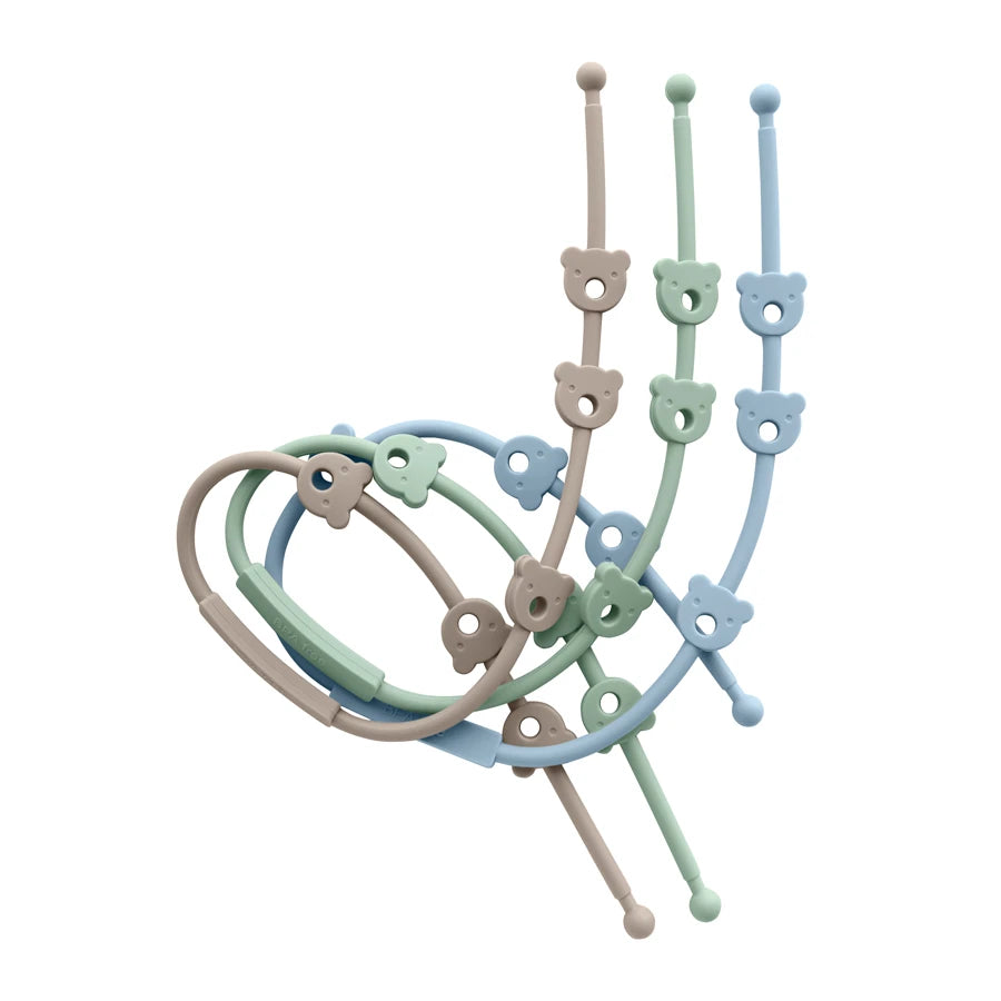 2PCS Baby Pacifier Clip | BPA-Free Silicone Teether Chain