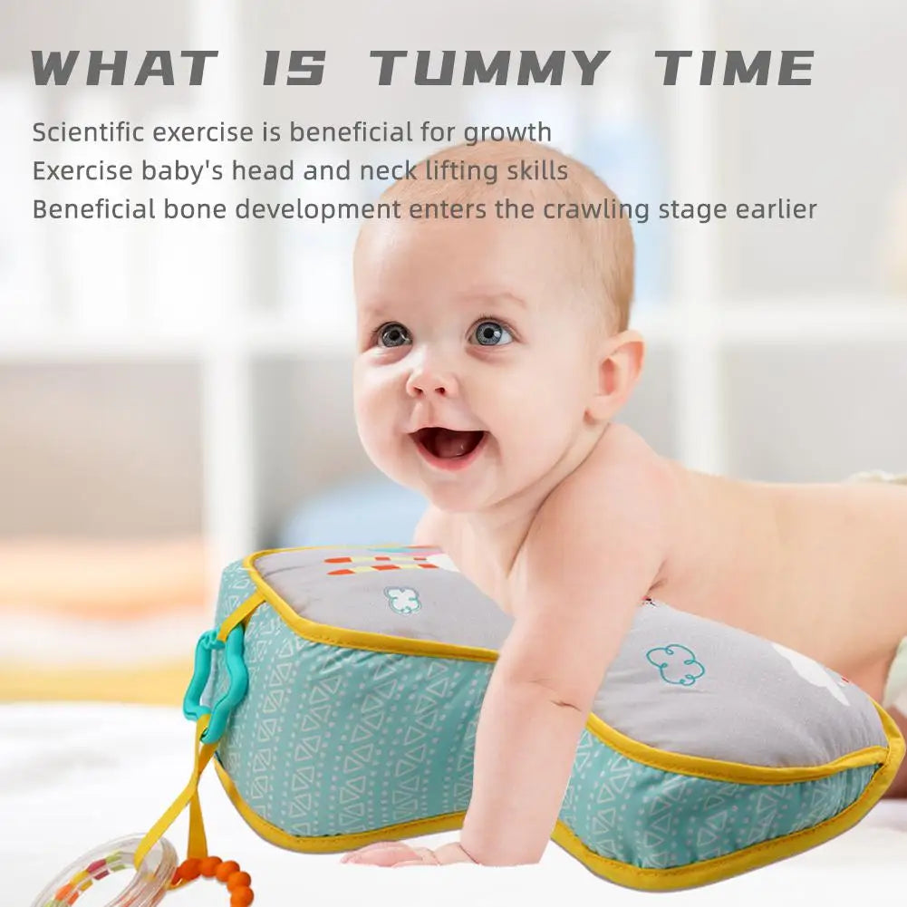 High Contrast Tummy Time Pillow – Double-Sided Baby Toy
