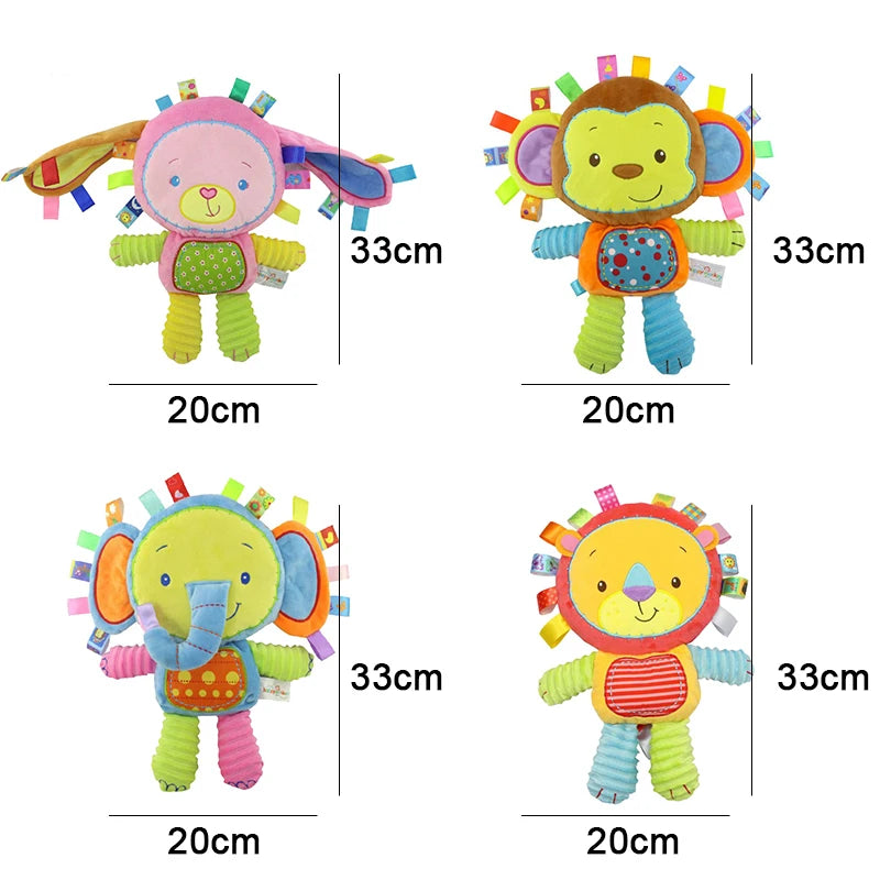 Plush Rattle Toy – Soft Sensory Gift for Babies