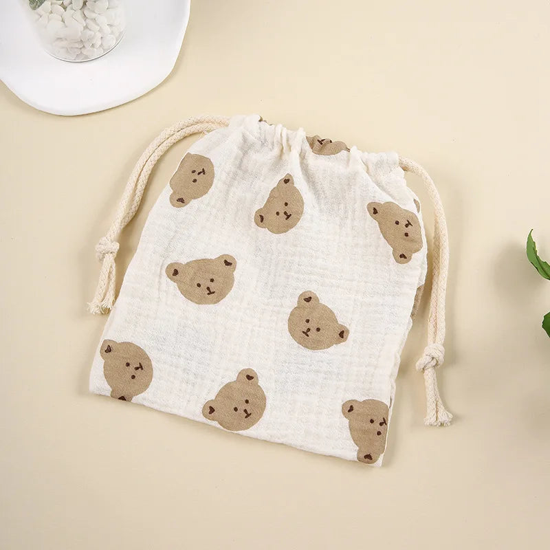Cotton Baby Diaper Caddy Organizer – Nappy Bag Pouch