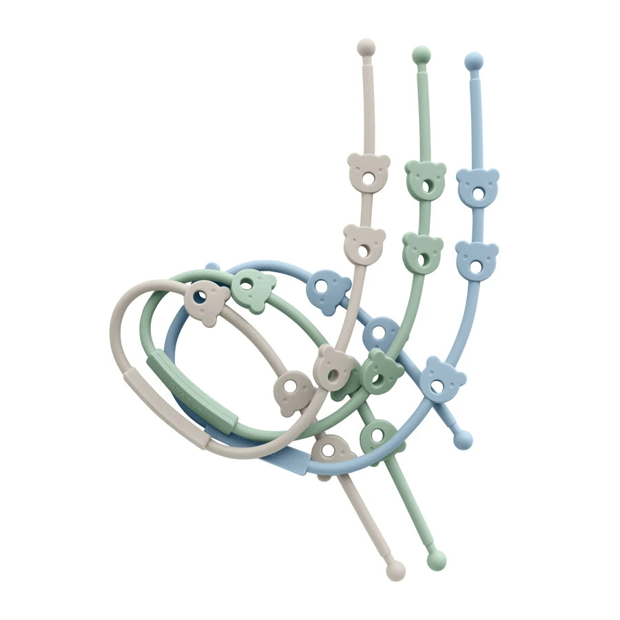 2PCS Baby Pacifier Clip | BPA-Free Silicone Teether Chain