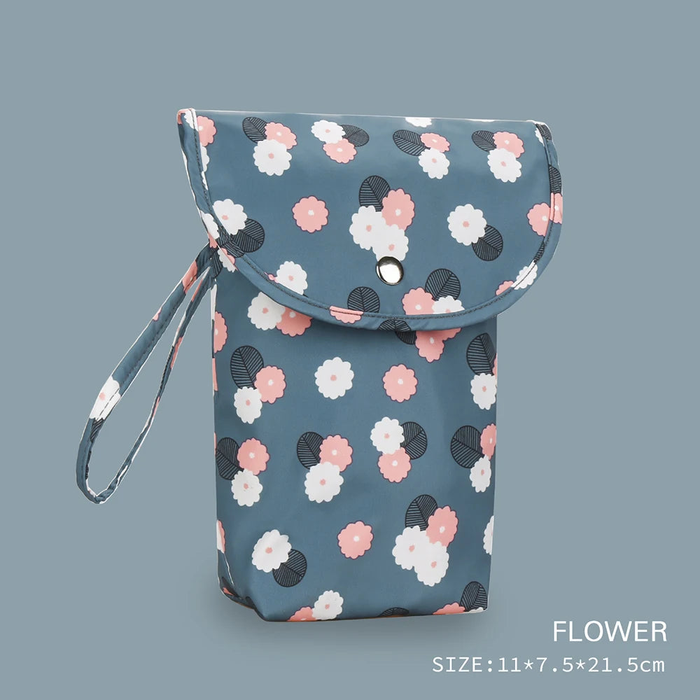 Reusable Waterproof Baby Diaper Bag Organizer for Wet/Dry