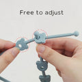 2PCS Baby Pacifier Clip | BPA-Free Silicone Teether Chain