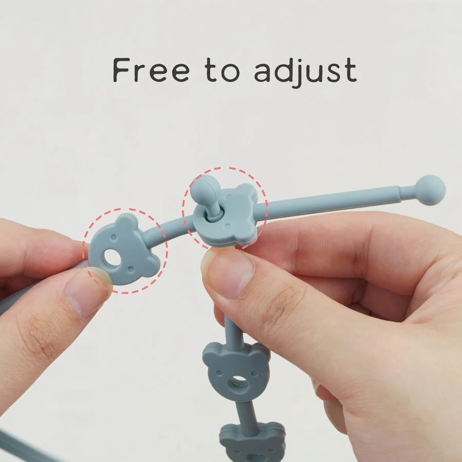 2PCS Baby Pacifier Clip | BPA-Free Silicone Teether Chain