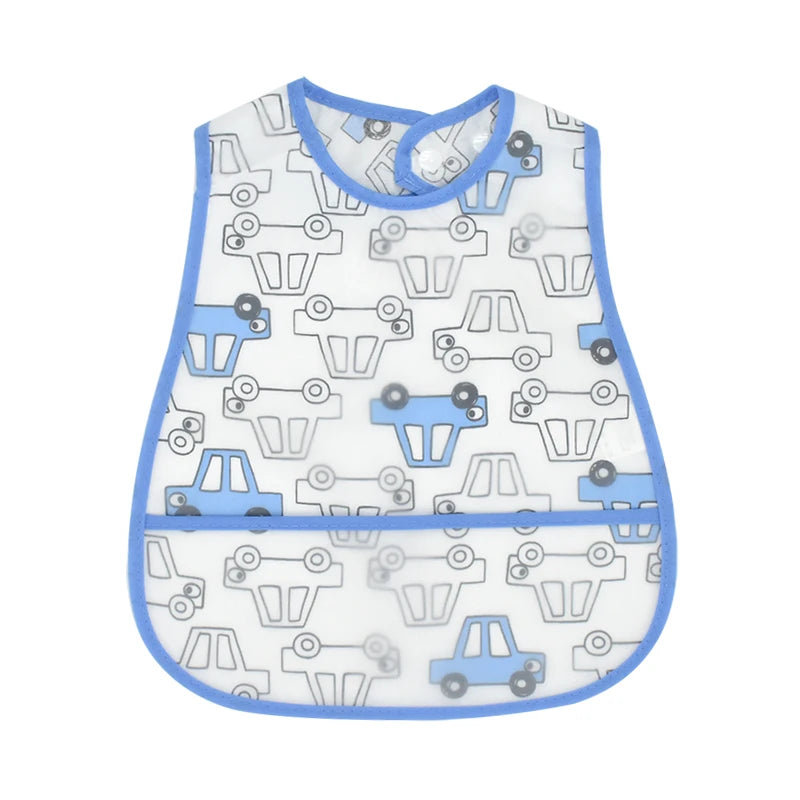 Cute Waterproof Baby Bib – Adjustable EVA Feeding Apron