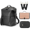 Leather Diaper Bag & Stroller Organizer Stylish Baby Gear