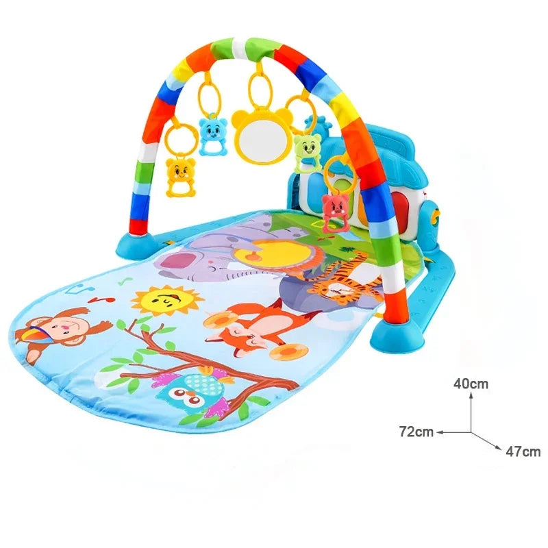 Baby Activity Gym & Piano Play Mat for 0-36 Months, Musical Toy