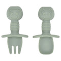 2PCS Baby Silicone Training Spoons | Kids Feeding Set