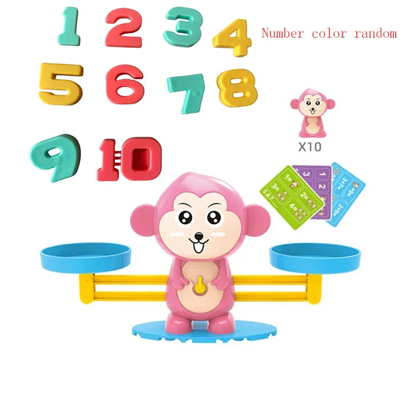 Monkey Balance Math Game Montessori Toys for Kids & Preschool