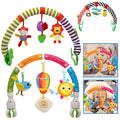 Infant Stroller Arch Toy Bar, Adjustable Sensory Play for Newborns