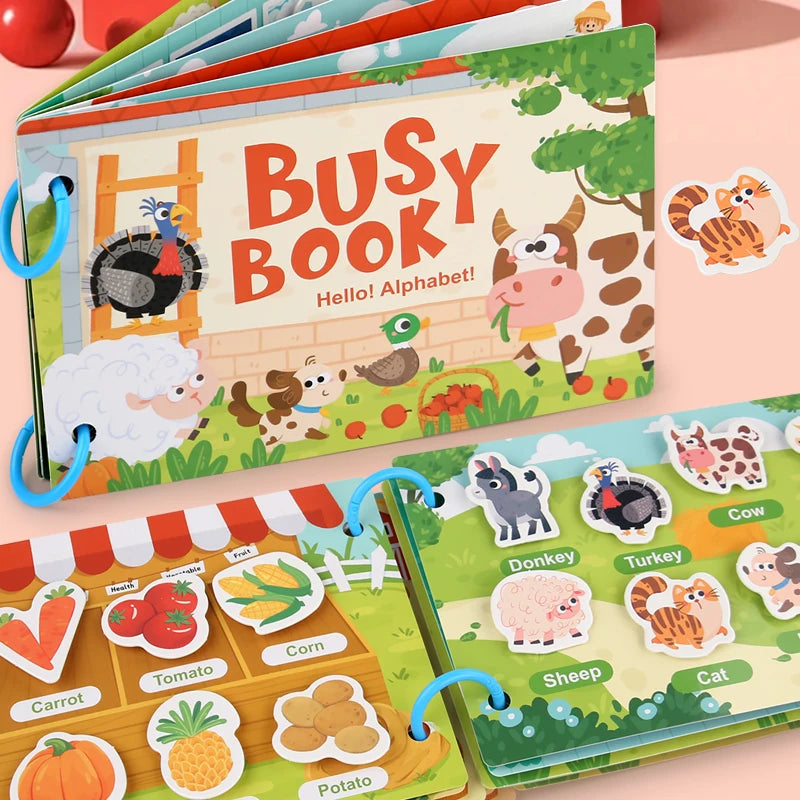 Montessori Quiet Book Toy – Early Learning for Toddlers