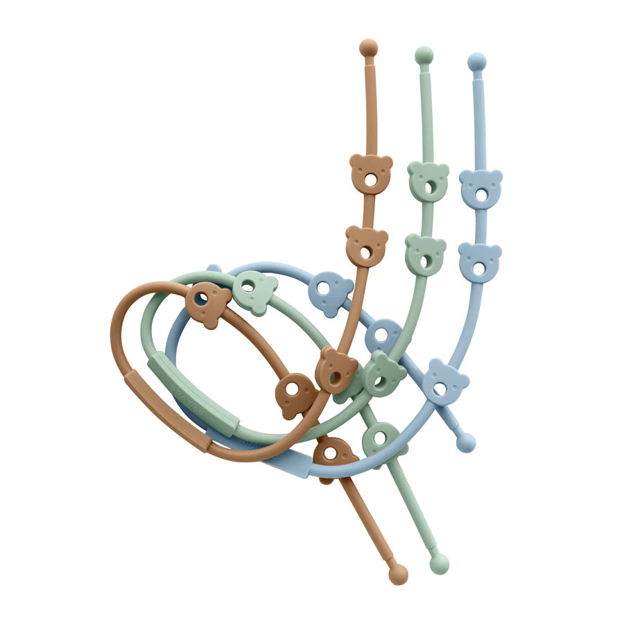 2PCS Baby Pacifier Clip | BPA-Free Silicone Teether Chain