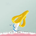 Banana Baby Teether Silicone Toothbrush BPA-Free Chew Toy