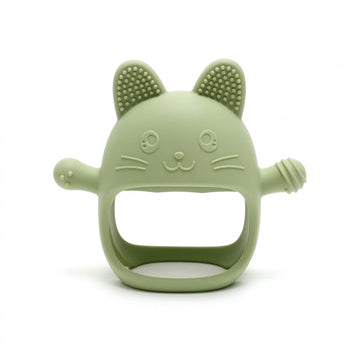 Silicone Teething Mitten for Soothing Relief & Safe Self-Chewing