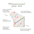 Elinfant 1 Pc Baby High Chair Splat Mat Portable Baby Dining Chair Mat Waterproof Spill Mat Anti-Slip Floor Protector Splash Mat