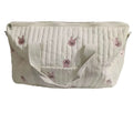 New Embroidered Mom Bag Storage Bag Large Capacity Mommy Travel Bag Fashion Multi-Functional Handbag Lightweight Diagonal
