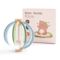 Wooden Baby Rattle Rain Drum & Silicone Teether Toy Gift