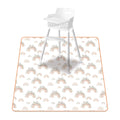 Elinfant 1 Pc Baby High Chair Splat Mat Portable Baby Dining Chair Mat Waterproof Spill Mat Anti-Slip Floor Protector Splash Mat
