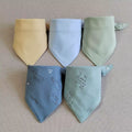 5Pcs Baby Bibs Cotton Bandana Triangle Cartoon Print Towel