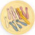 3PCS Baby Silicone Spoon Fork Set, Toddler Feeding Cutlery